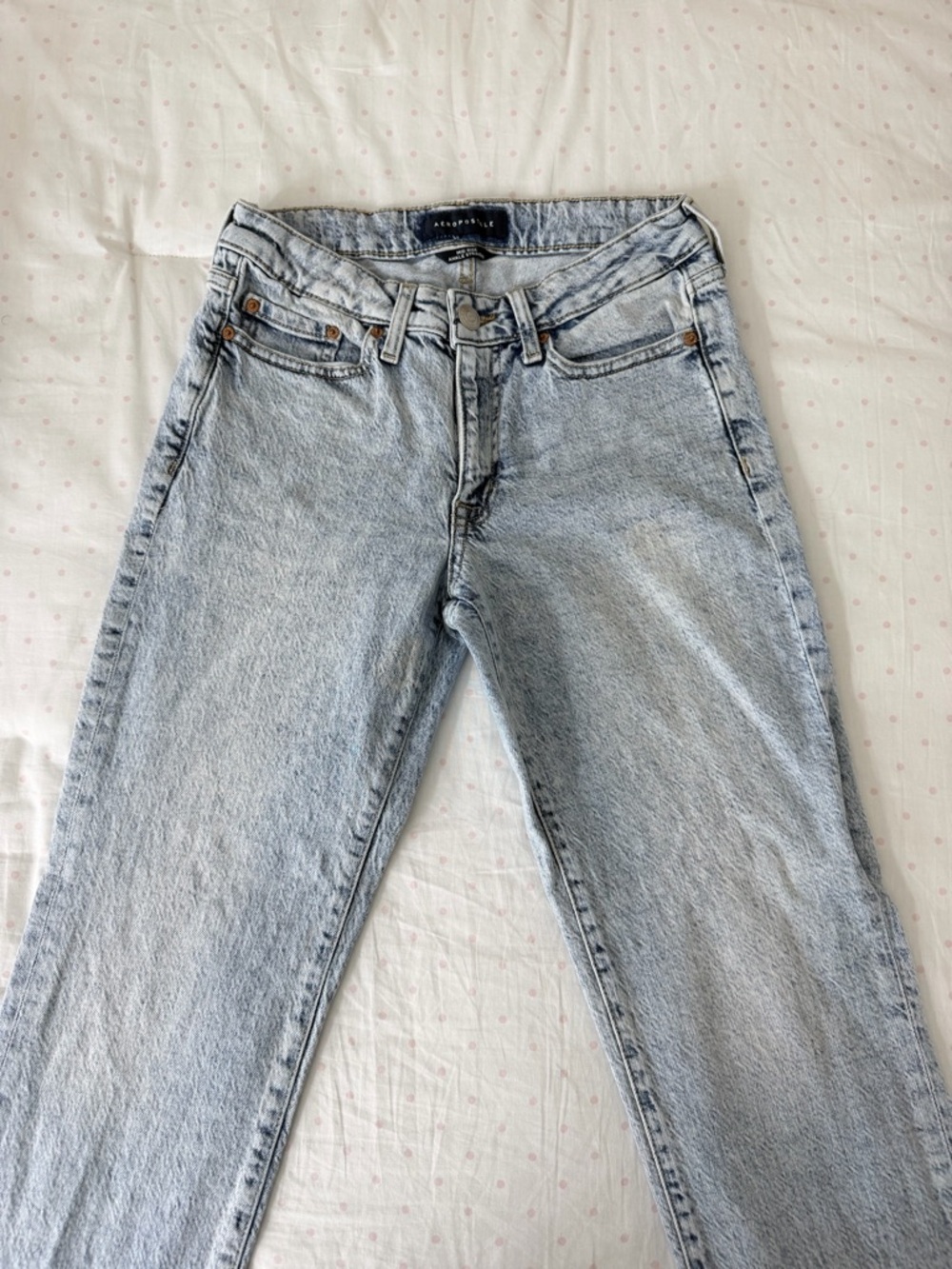 Aeropostale Light Wash High-Rise Women’s Jeans - Light Blue